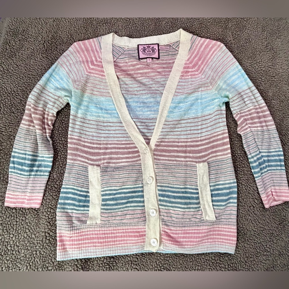 Juicy Couture Lightweight Linen Blend Cardigan (S)